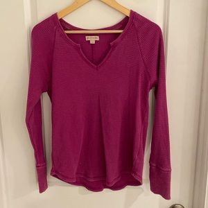 Purple large long sleeve thermal